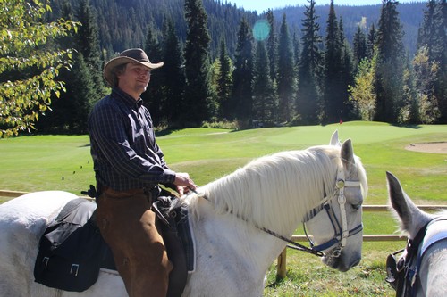 image of Robert on horseback